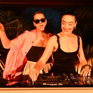 LOS ANGELES, CALIFORNIA - NOVEMBER 18: (L-R) Marsha Molinari and Mia Moretti perform onstage during the One Drop Gala Los Angeles at Audrey Irmas Pavillion on November 18, 2025 in Los Angeles, California.  (Photo by Vivien Killilea/Getty Images for One Drop Foundation)